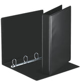 Esselte Essentials Presentation Ring Binder Polypropylene 4 D-Ring A4 30mm Rings Black (Pack 10) 49717 DD